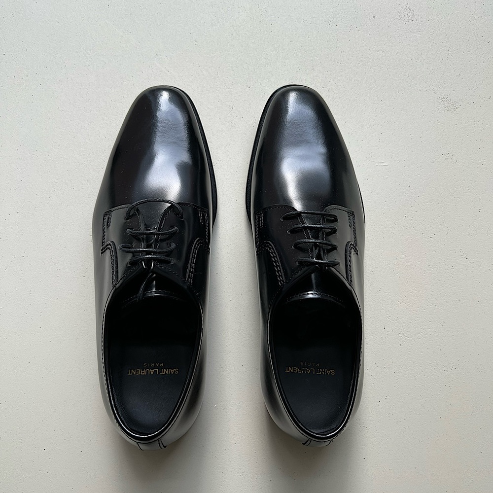 NWT Saint Laurent Paris Montaigne 25 Derby Shoes 36.5